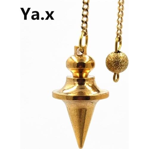 Ya.x pendule pendulum pendant Dowsing Healing Pyramid spiritual Reiki pendulums for dowsing Copper meatl Charms Chakra Amulet