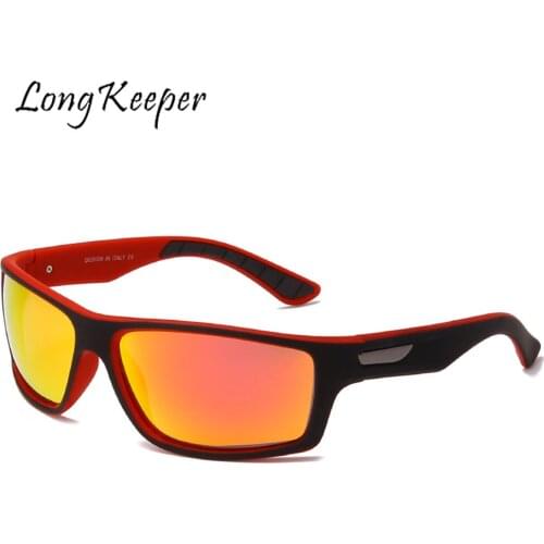 LongKeeper Trend Polarized Sunglasses Mens Driving Shades Male Square Vintage Sun Glasses Men Female Eyewear Driver Goggles UV
