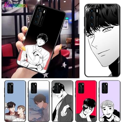 Anime character For Huawei P Smart S Z Mate 40 RS 30 20 10 Pro Plus Lite 2019 2020 2021 Black Soft Phone Case