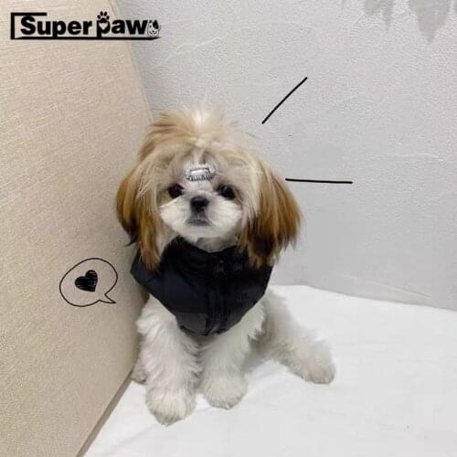 New Style Pet Dog Down Vest Gilet Jacket Wear Snowsuit Winter Warm Sweater For Small Medium Dogs Schnauzer Pug Hoodie Coat YHC66