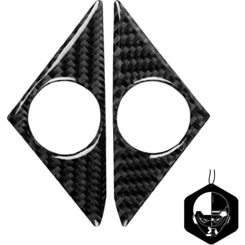 Door Speaker Trim Universal Colorfast Carbon Fiber Decorative Door Audio Sticker for Nissan GTR R35 2008-2016