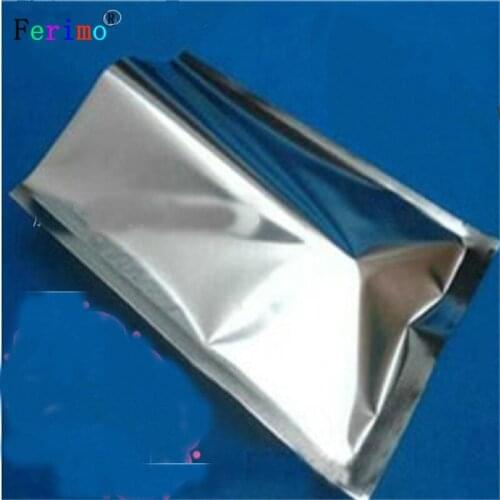 Ferimo 100pcs 24*37 cm aluminum foil bag aluminized three edge-sealing bag dark flat composite bags of high-grade food bag