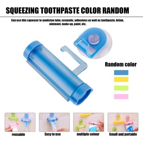 Plastic Rolling Tube Squeezer Useful Toothpaste Easy Dispenser Bathroom Toothpaste Holder Bathroom Accessories