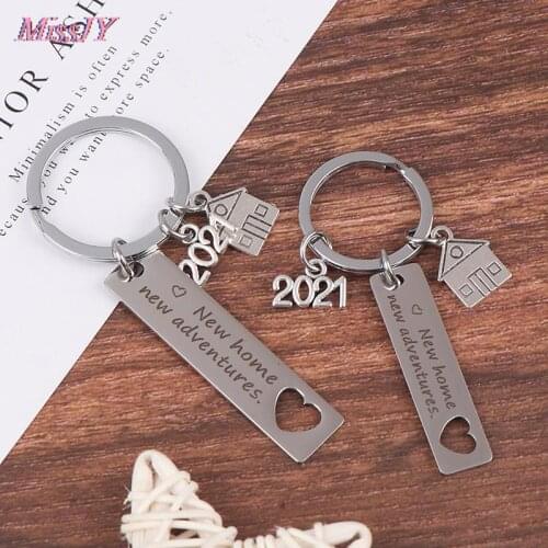 2021 Housewarming Gift For New Home owner House New Beginning Congratulations keychain Home Keychain