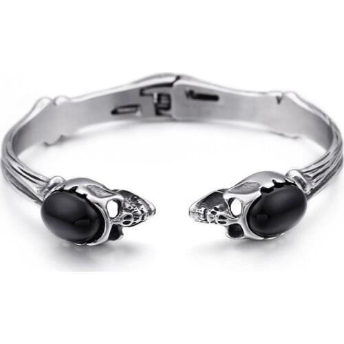 Featured Fashion Mens Bracelet Titanium Steel Fashion Bracelet Skull Bracelet Accessories