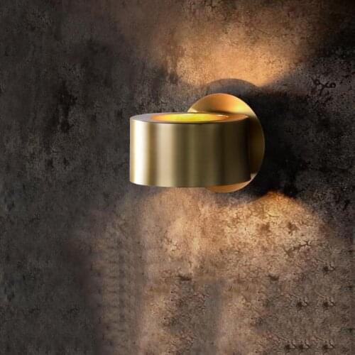 Nordic Copper Luxury Wall Lamp Modern Vintage Art Bedside Lamp Wall Light Bedroom Patio Wall Lights Indoor Lighting Vanity Light