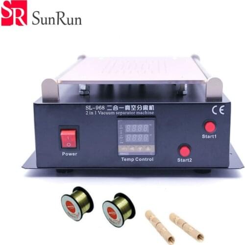 SL-968 Built-in Dual Vacuum Pump 14 inch for iPad iphone glass LCD separator split screen repair machine for samsung tablet PC