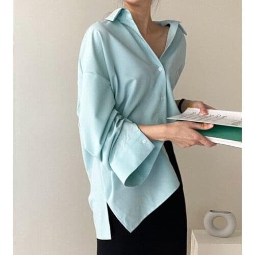 Женские рубашки оверсайз WICCON China At AliExpress