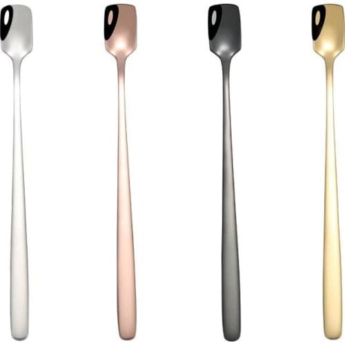 Kapmore 1pc Stirring Spoon Long Handle Iced Tea Spoon Mixing Spoon Cocktail Shaker Spoon Coffee Spoon Coffee Tools Accessories