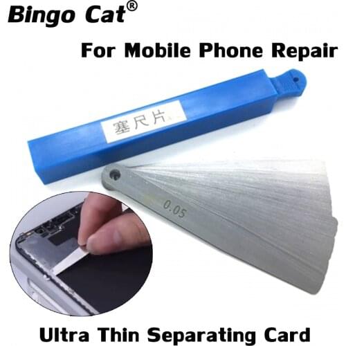 100pc Ultra Thin Separating Card Opening Tools For Samsung edge Screen Middle Frame Separation Phone Repair Tool Sets