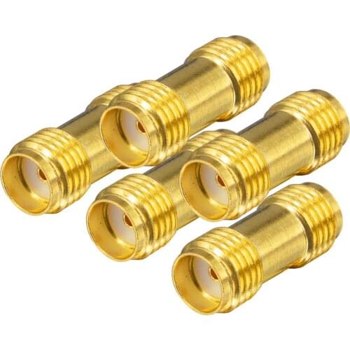 100 Pieces SMA adapter SMA female to SMA female jack double straight adapter RF connector