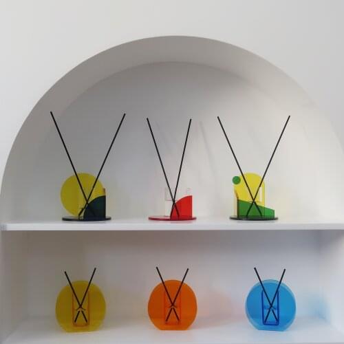 10x9.5cm Acry Reed Diffuser Bottle Farmhouse Gift for Wedding Party Use with Essential Oils Replacement Diffusers Reed Sticks