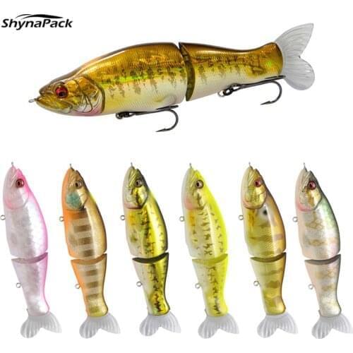 135mm 28g Jointed Bait Shad Glider Swimbait Fishing Lures Hard Body Slow Sinking Jointed Bass Pike Lures Fishing Bait Tackle