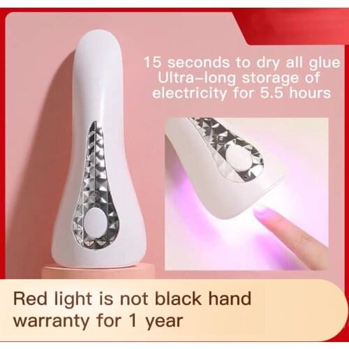 18W Handheld Nail Lamp UV LED Phototherapy Light Mini Rechargeable Nail Dryer Nail Gel Varnish Dryer Manicure Nail Art Tools