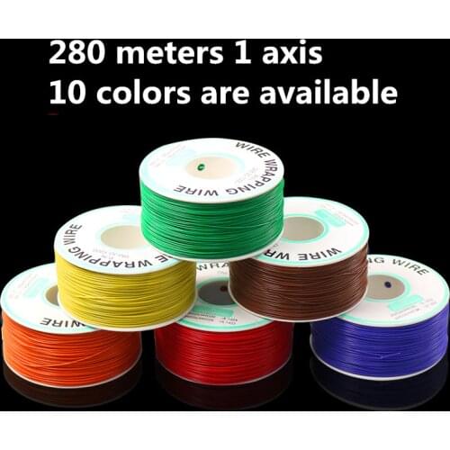 280m 30AWG Wrapping Wire Tin Plated Copper B-30-1000 Cable Breadboard Jumper Insulation Electronic Conductor Wire Connector