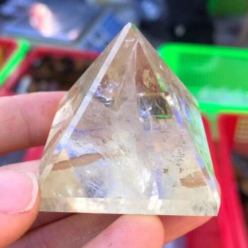 30-50mm Natural Transparent Quartz Crystal Pyramid Clear Reiki Healing Natural white crystal Pyramid raw stone polishing BB03