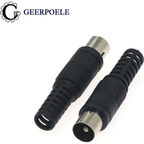 6 pcs/lot DC 9.5mm TV Welding Free Antenna Male 12V 3A Wire Connectors Male Jack Plug Terminals Adapter Electric