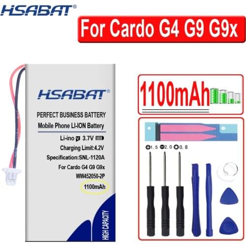 1100mAh Battery for CARDO G4 G9 G9x Scala Rider G4 Scala Rider G9 Scala Rider G9x SCHUBERTH C3 BAT00002 BAT00004 WW452050-2P