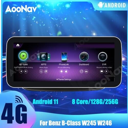 2 Din 256G Car Radio For Benz B-Class W245 W246 Left Peptide Android 11 Touch Sceen GPS Navigation Autoradio Multimedia Player