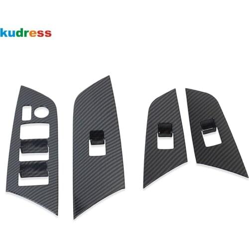 For Toyota Prius Hatchback 2019 2020 Car Window Switch Adjust Decorative Sequins Lifter Dedicated Sticker Auto Accessories