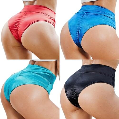 Plus Size High Cut Elastic Athletic Gym Running Sexy Booty Shorts Women Micro Mini Hot Short Bodycon Shaping Fitness Bermudas