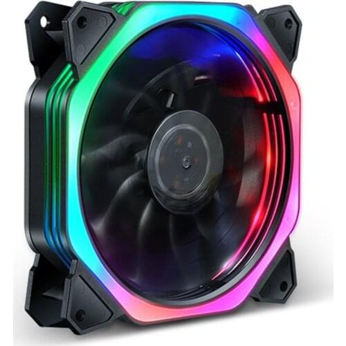 Colorful RB300 RGB PC Case Fan 120mm 5V 3pin Quiet AURA SYNC Colorful Desktop Computer Cooler Cooling LED ARGB Fan