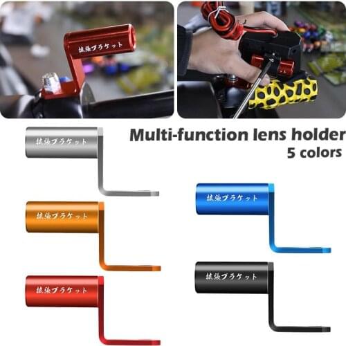 Motorcycle Rear View Mirror Holder Mount Clamp Bar 10MM Hole Expansion Stand Phone Charger Mount Power Bank Bracket Accessories