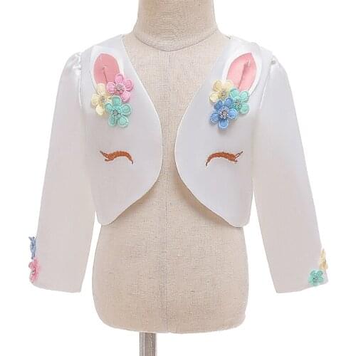 Toddler Girl Unicorn Jackets Coat For Girls Clothing Baby Girl Winter Jackets Coat Kids leather Coat Children Casaco Outerwear