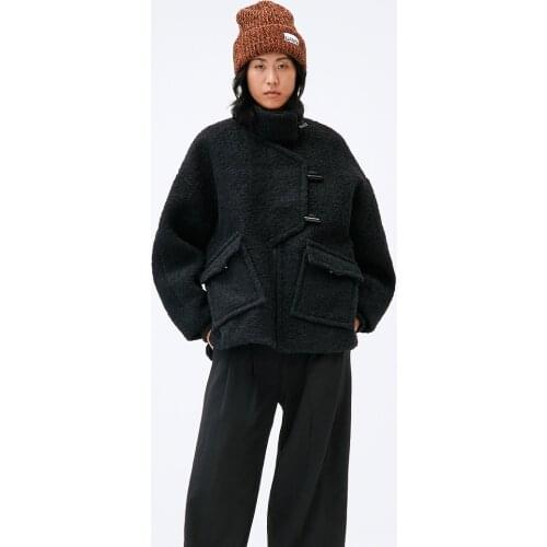 EOSEENY Womens Black Coats