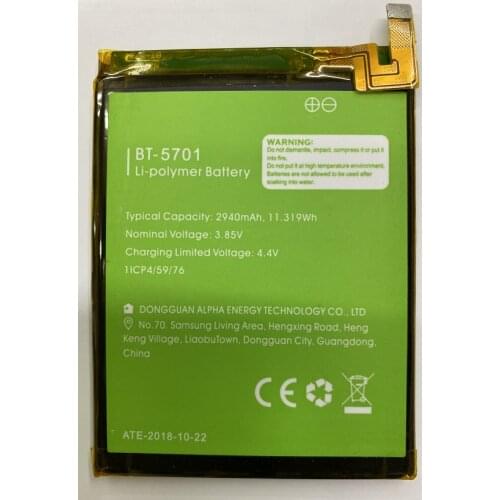 HST New Battery 2940mAh BT-5701 Full Replacement Battery For LEAGOO S8 BT 5701 BT5701 5.72inch MTK6750T Mobile Phone Batteries
