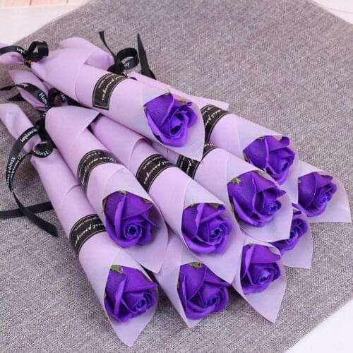 Artificial Rose Soap Flowers Photo Props Handmade Valentine Day Gift Craft Decor Soap Disposable