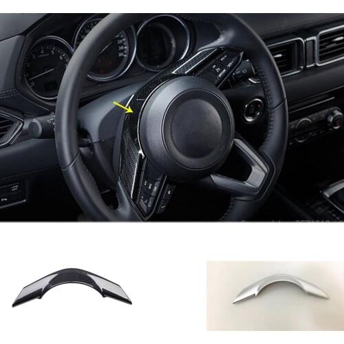 Car Body Cover Styling Steering Wheel Interior Kit Switch Trim Lamp Frame 1pcs For Mazda CX-5 CX5 2nd Gen 2017 2018 2019 2020