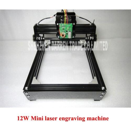 DIY USB 12W Mini laser engraving machine laser marking machine miniature cutting plotter engraving iron,ceramics,stone,wood,etc