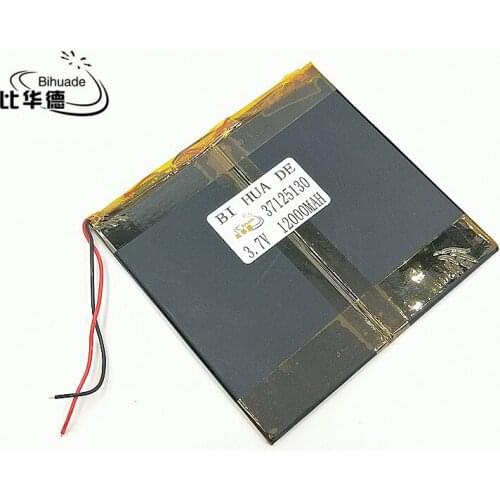 Li-Po 1pcs [SD] 3.7V,12000mAH,[37125130] Polymer lithium ion / Li-ion battery for TOY,POWER BANK,GPS,mp3,mp4,cell phone,speaker