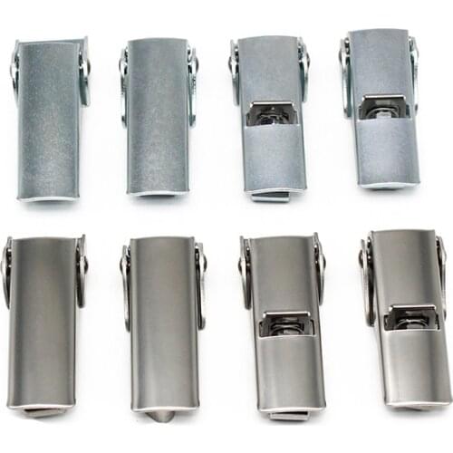 Furniture Slides Hasp Hardware Latch Hook Electric Box Cabinet Stainless Steel Black Box Adjustable Case Hasp Latch