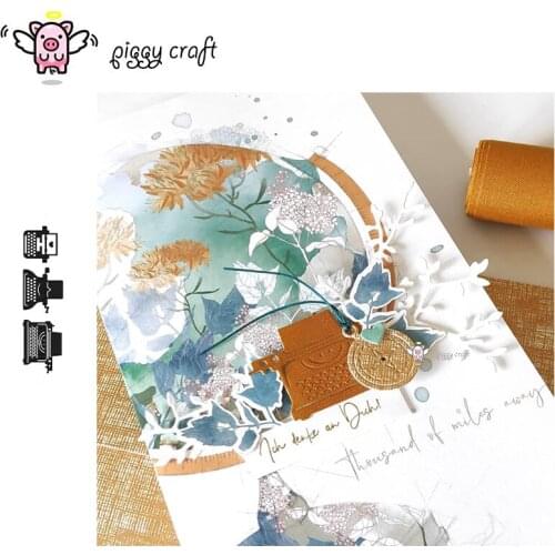 Piggy Craft metal cutting dies cut die mold Typewriter decoration Scrapbook paper craft knife mould blade punch stencils dies