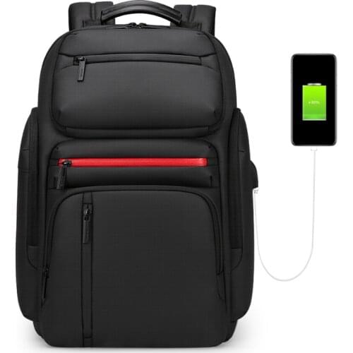 ROWE Multifunctional USB Charging Travel Men Backpack Large Capacity Waterproof 15.6-inch Laptop Bag Fashion Student School Bag