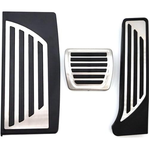 Stainless Steel Car Accelerator Gas Brake Pedal Clutch Pedal For Alfa Romeo Stelvio 2016-2020 No Drilling Pedals Car Accessories