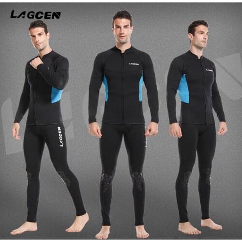 New 2.5MM Men Neoprene Wetsuit 2021 Warm Snorkeling Cold Proof Split Diving Suit Swimming Surfing Snorkeling Deep Diving Wetsuit