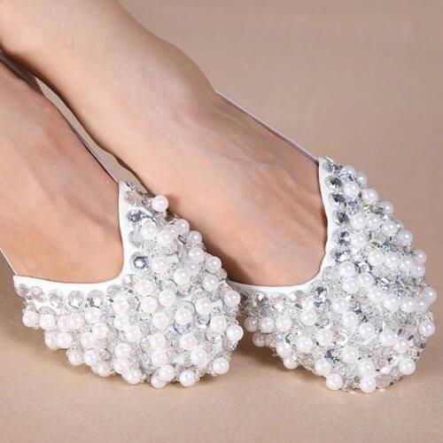 2020 New Ballet Soft Flat Shoes Belly Dance Shoes For Girls And Women Dance Room Practice shoes Pearl Dancing Shoes 6 colors