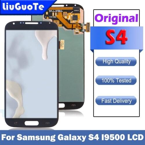Original Super AMOLED S4 LCD for Samsung Galaxy S4 GT-i9505 i9500 i9505 i337 LCD Display Touch Screen Digitizer Replacement