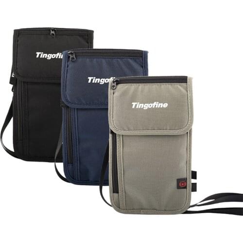 Outdoor Travel Passport Bag Multi-Function Document Package Waterproof Passport Clip ID Card Bag Hanging Neck Bag