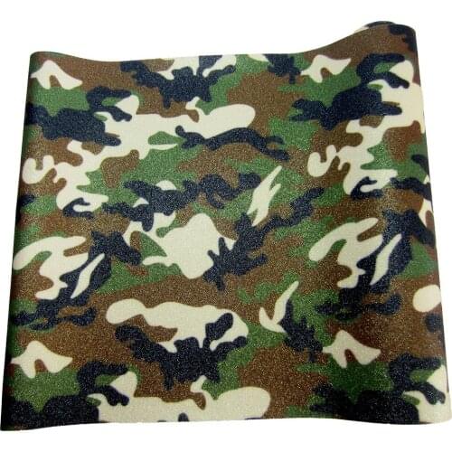30x134cm Roll Camo Fine Glitter Fabric Leather For Bags boxes decoration DIY CN243