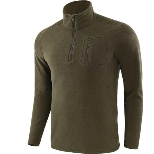 Spring Winter Windproof Pullover Outdoor Hiking Camping Men Warm Fleece Jacket Liner Army Fans Military Training Tactical Coat