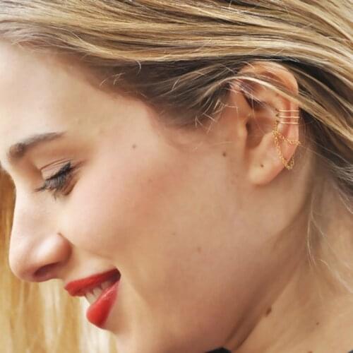 925 Silver Ear Clip Gold Filled Earrings Handmade Jewelry Charm Ear Cuff Earrings For Women Boho Brincos Oorbellen