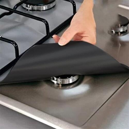1/4PC Stove Protector Cover Liner Gas Stove Protector Gas Stove Stovetop Burner Protector Kitchen Accessories Mat Cooker Cover