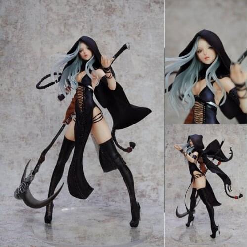 1/6 death Witch Sexy Girl Unpainted Resin Figure Unassambled GK Model Toy