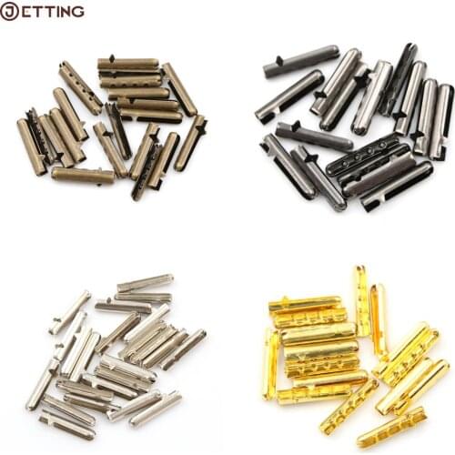 10PCS Women Men Metal DIY Shoe Lace Tips Replacement Head for Shoestrings Bullet Aglets Round Accessories for Shoelaces
