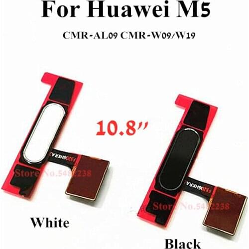 100% Original For Huawei M5 CMR-AL09 CMR-W09/W19 10.8" Home Button Fingerprint Sensor Scanner Return Unlock Key Flex Cable