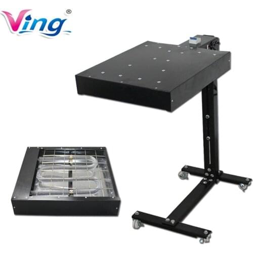 16"*16" 40×40cm 1600W Flash Dryer Silkscreen T-shirt Screen Printing Curing Adjustable Height